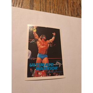 Vintage 1990 WWF Trading Card #106 Ultimate Warrior Classic Games Titan Sports